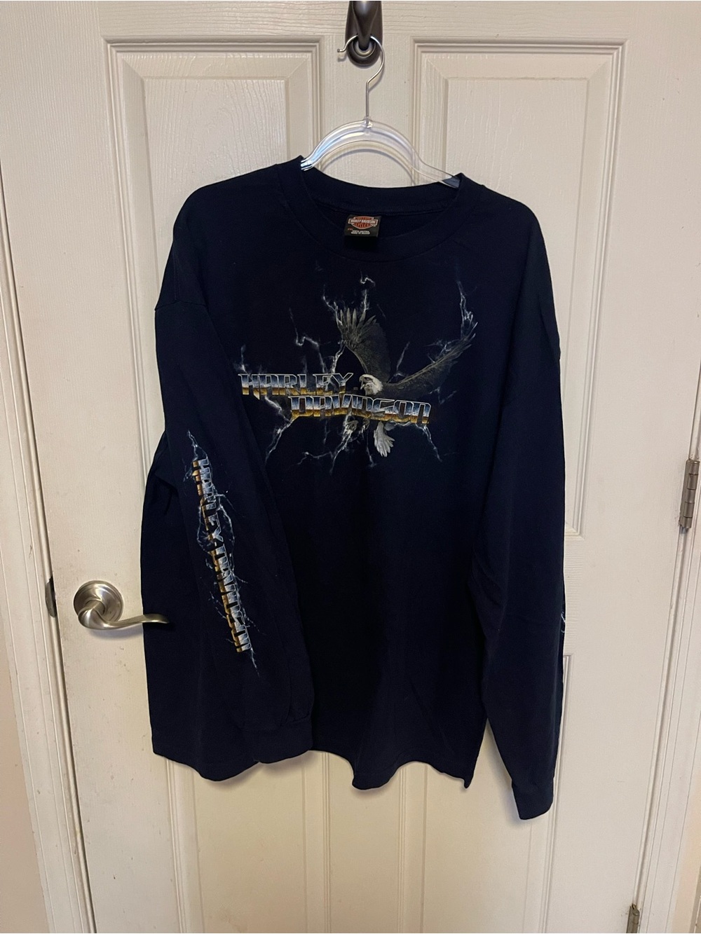 Harley-Davidson Men's Navy Long Sleeve Graphic Shirt